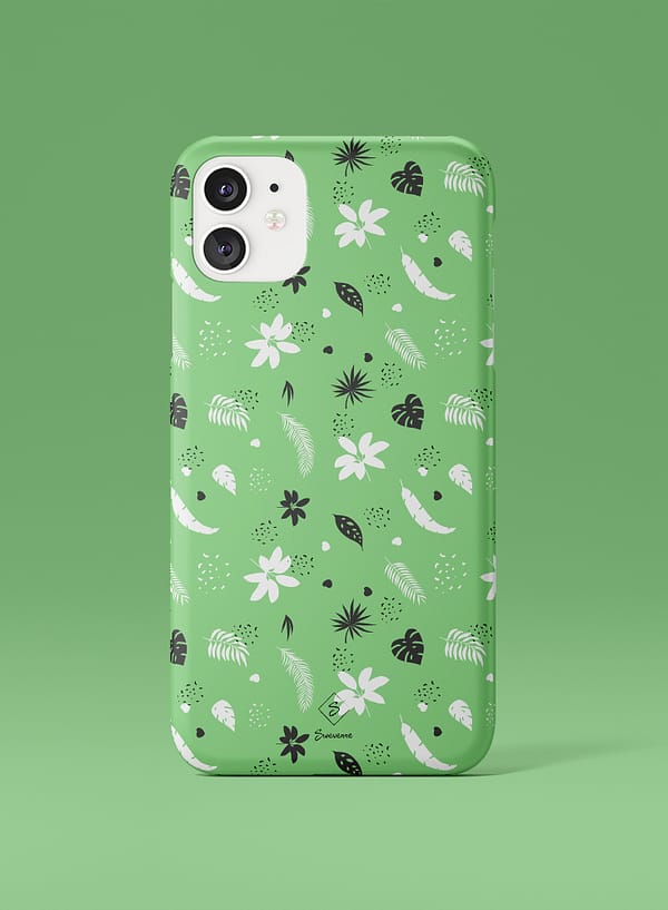 Forest Leaves Green Slim Phone Case Swevenne
