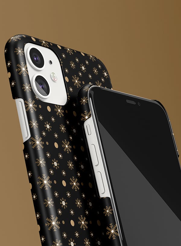 Golden Flakes Pattern Slim Phone Case Swevenne