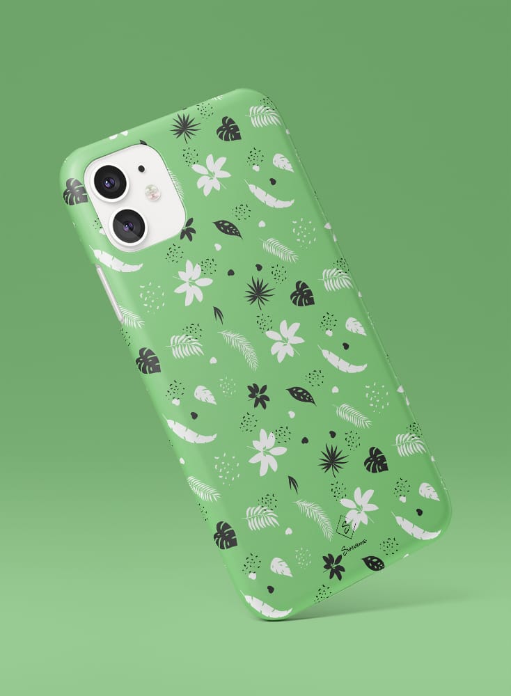 Forest Leaves Green Slim Phone Case Swevenne