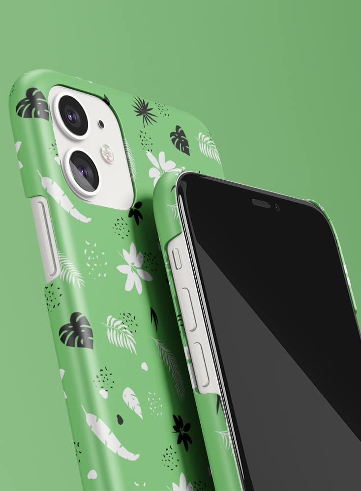 Forest Leaves Green Slim Phone Case Swevenne