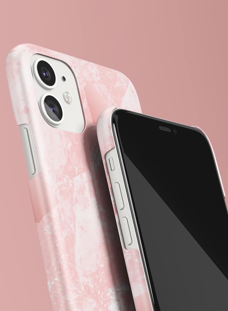 Pink Marble Slim Phone Case Swevenne